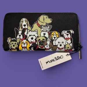 Marc Tetro Black Dog Print Wallet